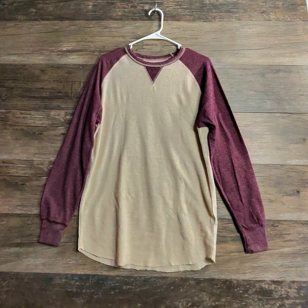 Architect Burgundy and Beige Men's Shirt